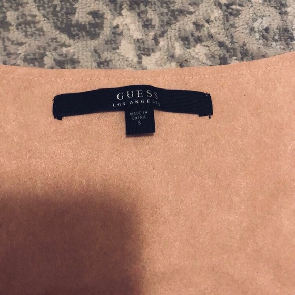 Guess Fringe Suede Top - Picture 3 of 4